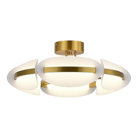 Светильник потолочный ST-Luce латунь/белый LED 1*45W 3000K SL1304.302.45 - фото