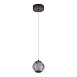 SL6520.403.01 Светильник подвесной ST-Luce черный жемчуг/прозрачно-дымчатый LED 1*5W 4000K HELMI - фото