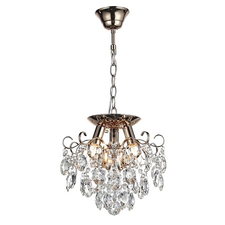 Люстра подвесная ST-Luce Золотистый/Прозрачный E14 3*40W SL846.202.03 - фото