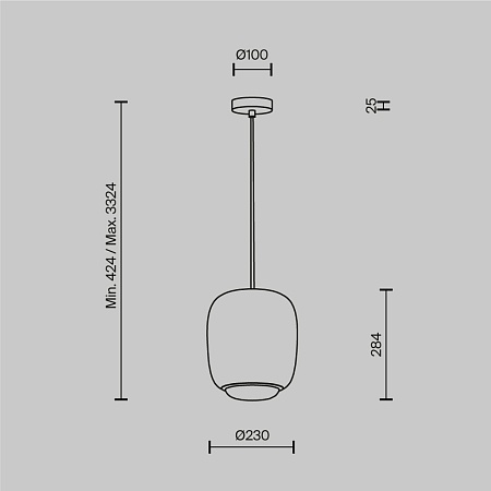 Подвесной светильник Maytoni MOD466PL-L12GR3K - фото