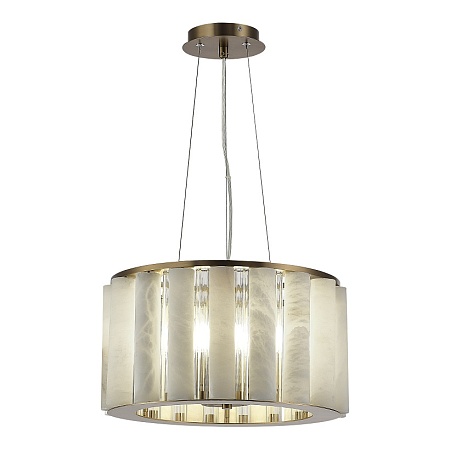 Светильник подвесной ST-Luce Бронза, Прозрачный/Белый алебастр E14 6*40W SL1516.303.06 - фото