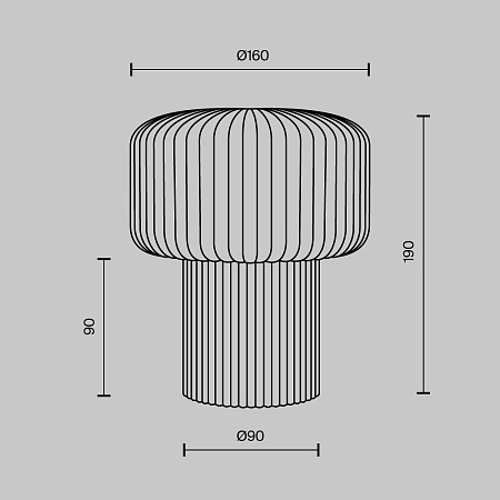 Настольный светильник Maytoni MOD404TL-01GR - фото