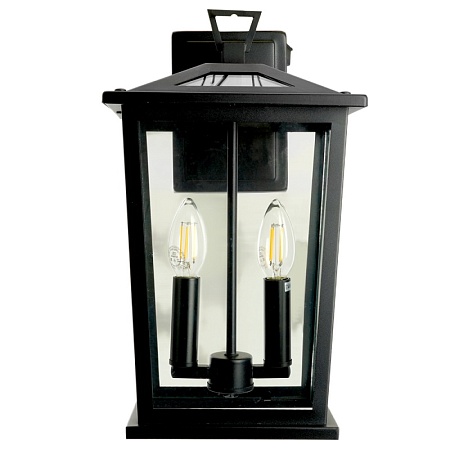 Светильник садово-парковый Feron PL751 на стену вниз  60W E14 230V, черный - фото