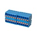 Зажим блочный (групп) для распред.тока нагрузки push-in на 12 точек, сеч 2,5 мм2, 450V, 24А, синий LD580 PTFIX 12/25 - фото