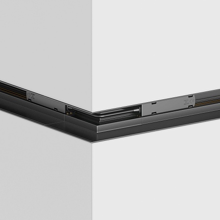 Угловой коннектор внешний Gravity встраиваемый черный - фото