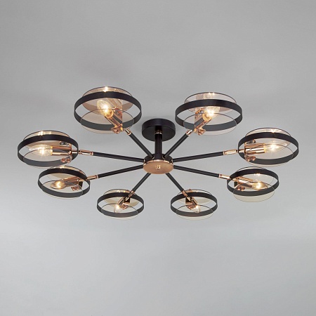 Потолочный светильник Eurosvet 70121/8 черный - фото