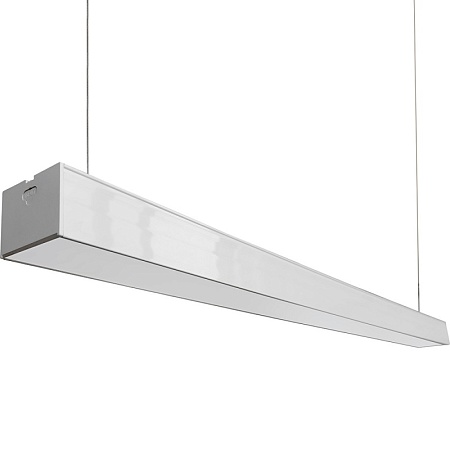 Светильник светодиодный линейный Feron AL4035 IP40 36W 6500К, рассеиватель матовый в алюминиевом корпусе, белый 1180*70*55мм - фото