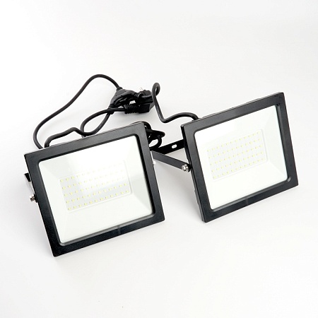 Светодиодный прожектор Feron LL-504  на штативе IP65 2*70W 6400K - фото