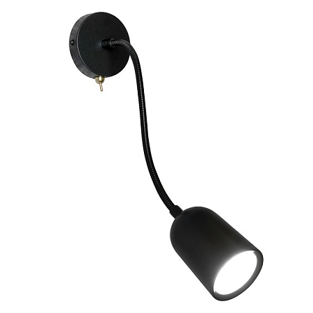 ML400 настенный под лампу с выключателем MR16/GU10, 35W,  черный - фото