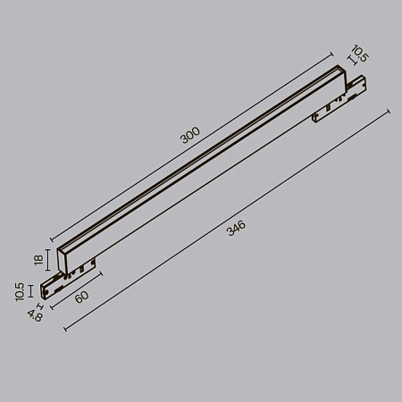 Трековый светильник Technical BASIS TR192-1-8W4K-B - фото