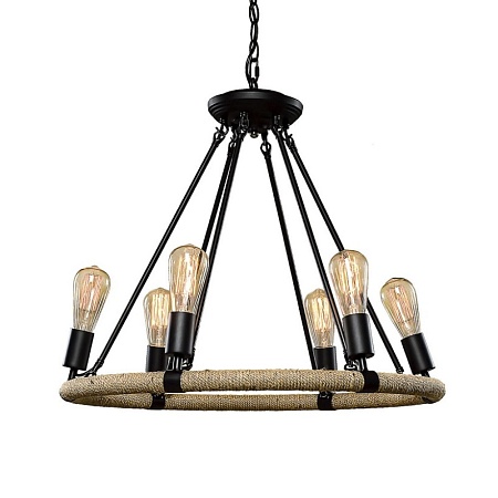 LOFT1861/6 Подвесная люстра LOFT IT Rope filament - фото