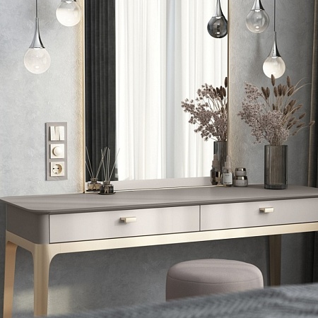 Набор клавиш для выключателя трехклавишного (шампань рифленый) W1139010 - фото