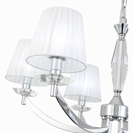 Светильник подвесной ST-Luce Хром/Светло-серый E14 6*40W SL1756.103.06 - фото