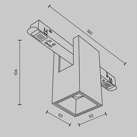 Трековый светильник Technical Alfa TR121-2-7W3K-BS - фото