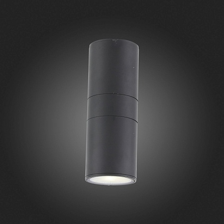 Светильник уличный настенный ST-Luce Черный/Черный LED 2*8W 4000K SL074.411.02 - фото