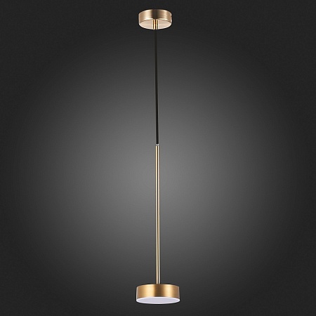 Светильник подвесной ST-Luce Латунь/Латунь LED 1*7W 3000K SL6000.303.01 - фото
