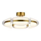 Светильник потолочный ST-Luce латунь/белый LED 1*45W 3000K SL1304.302.45