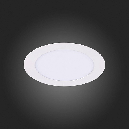 Св-к встр. Белый LED 1*8W 3000K 640Lm Ra80 110° IP20 D120xH30 220-240V ST210.538.08 - фото