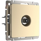 ТВ-розетка оконечная шампань WL11-TV