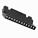 Магнитный трековый светильник Черный LED 1*12W 4000K 1 009Lm Ra>90 36° IP20 L219xW22xH1 ST364.446.12 - фото