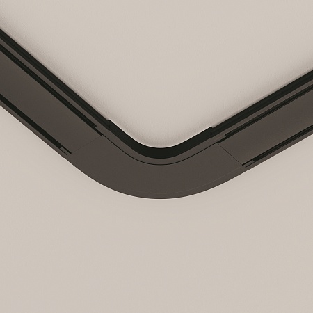 Конектор питания полукруглый Radity черный - фото