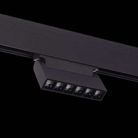 Магнитный трековый светильник Черный LED 1*6W 4000K 532Lm Ra>80 36° IP20 L120xW22xH108 ST364.446.06 - фото