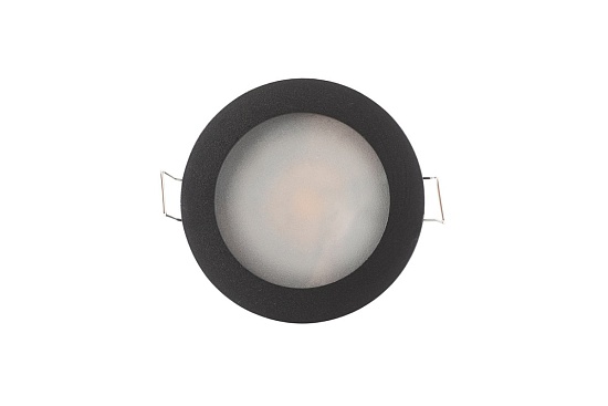 DK3012-BK Встраиваемый светильник влагозащ., IP 44, 50 Вт, GU10, черный, алюминий - фото