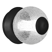 Светильник настенный ST-Luce Черный/Прозрачное кракелированное стекло LED 1*8,5W 3000K SL6120.401.01