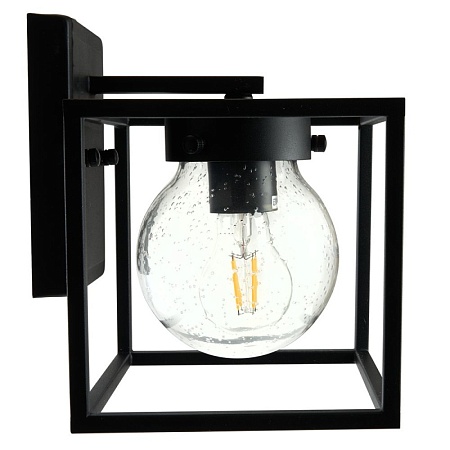 Светильник садово-парковый Feron PL701 на стену вниз  60W E27 230V, черный - фото