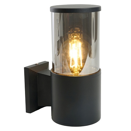 Светильник садово-парковый Feron DH1301, на стену вверх, E27 230V, черный - фото