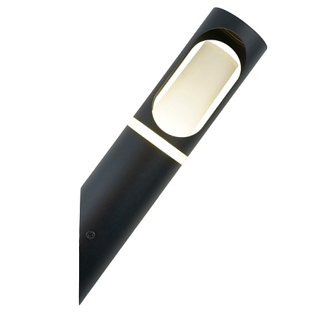 Светильник садово-парковый Feron DH1121, 15W, на стену вверх, GU10 230V, черный - фото