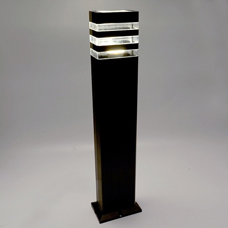 Светильник садово-парковый Feron.ONE DH0808-P, столб,  GU10 220-240V, черный пластик - фото