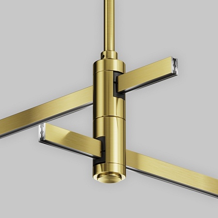 Крепление потолочное Long двойное 700мм Flarity латунь - фото