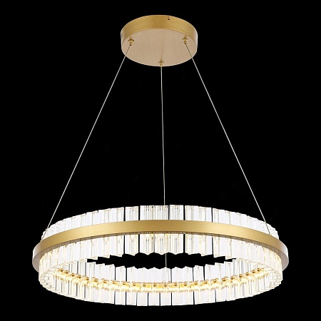 Светильник подвесной ST-Luce Матовое золото/Прозрачный LED 1*44W 3000K SL383.213.01 - фото