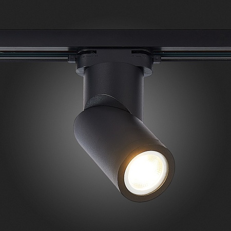Св-к трек. Черный GU10 1*50W IP20 D60xH175 180-240V Без ламп ST650.406.01 - фото