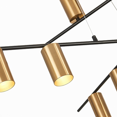 Светильник потолочный ST-Luce Черный/Латунь GU10 12*7W SL1206.402.12 - фото