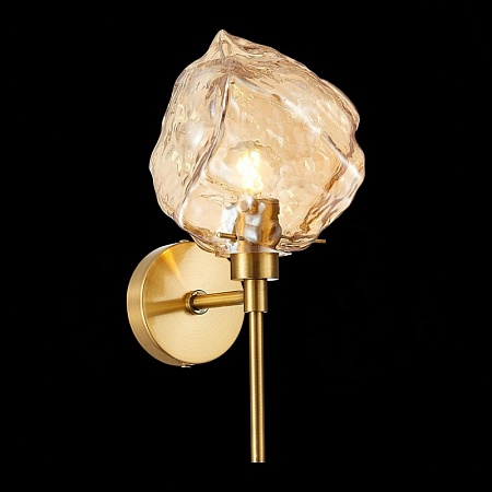 Бра ST-Luce Латунь/Янтарный E14 1*40W SL1175.301.01 - фото