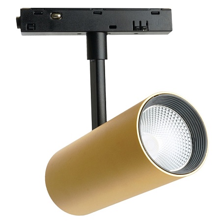 Светильник светодиодный Feron MGN303 трековый низковольтный 10W, 900 Lm, 4000К, 35 градусов, золото - фото