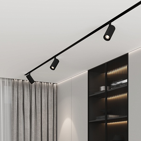 Basic System Comel Трековый поворотный светильник 10W 4200K черный 85210/01 Elektrostandard - фото