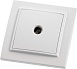 Розетка телевизионная 1-местная STEKKER, PST00-9008-01, 75 Ом, 5-862МГц, серия Эрна, белый - фото