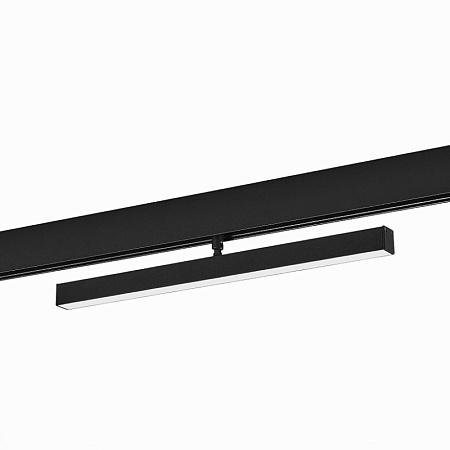 Магнитный трековый светильник Черный LED 1*12W 4000K 750Lm Ra>90 120° IP20 L405xW22,5xH ST802.446.12 - фото