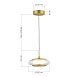 Светильник подвесной ST-Luce золото/прозрачный LED 1*7W 3000K SL6239.203.01 - фото