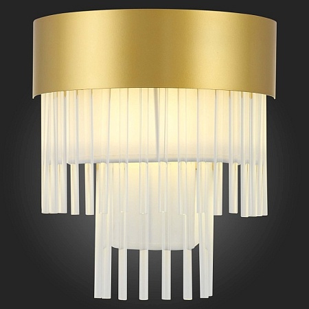 Бра ST-Luce Золотистый/Белый, Прозрачный E14 1*40W SL1352.201.01 - фото