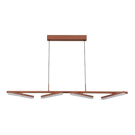 Светильник подвесной ST-Luce терракотовый/прозрачный LED 1*32W 4000K SL1018.603.04 - фото