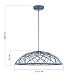 Светильник подвесной ST-Luce Синий/Синий LED 1*20W 3000K SL6016.703.01 - фото
