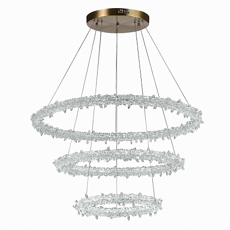 Люстра подвесная ST-Luce Золотистый/Прозрачный LED 1*160W 3000 - 6500K SL6105.203.03 - фото