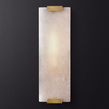 Бра Marble Rectangle Wall Lamp Brass Imperiumloft 155095-22 - фото