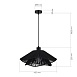 Светильник подвесной черный/черный E27 1*40W SLE6023-403-01 - фото