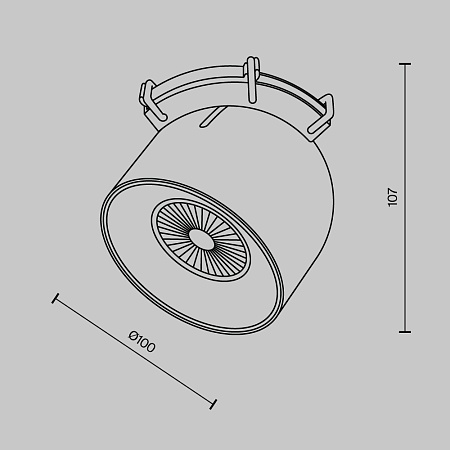 Подвесной светильник Technical Cup TR124B-12W3K-M-B - фото