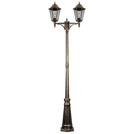 Светильник садово-парковый Feron 6214/PL6214 столб 2*100W E27 230V, черный - фото